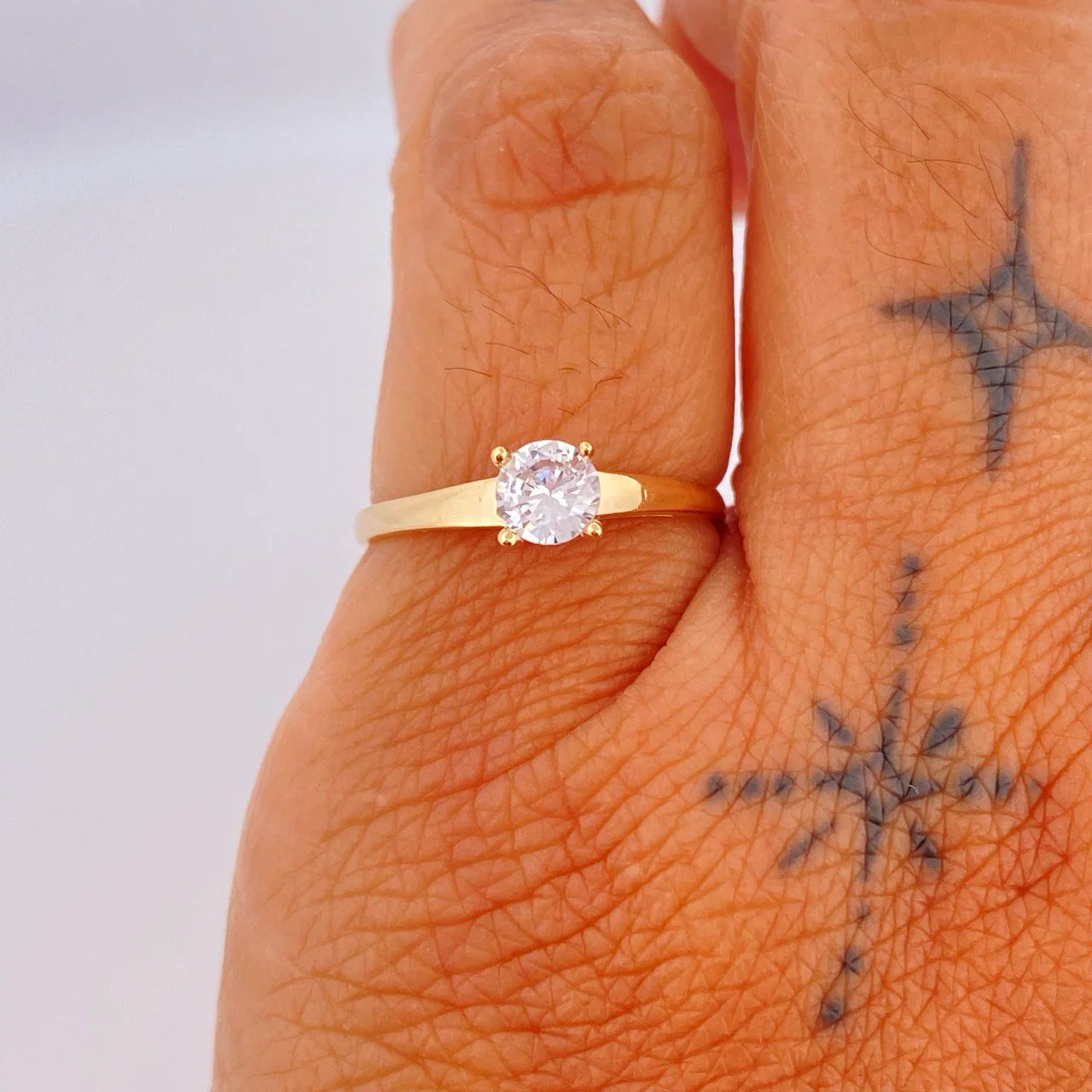 Anillo Puente 1.5gr / T5 1/4 / Oro Amarillo 18K %