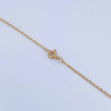 Cadena Aro Seguido Corazon 2.15gr / 42cm / 1.1mm Diamantada Oro Amarillo 18K &