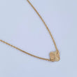 Cadena Aro Seguido Trebol 2.15gr / 42.3cm / 1.1mm Diamantada Oro Amarillo 18K &