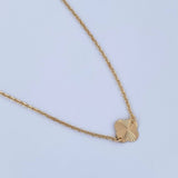 Cadena Aro Seguido Trebol 2.2gr / 42.5cm / 1.3mm Diamantada Oro Amarillo 18K &