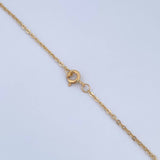 Cadena Aro Seguido Trebol 2.15gr / 42.3cm / 1.1mm Diamantada Oro Amarillo 18K &