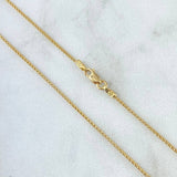 Cadena Barril Ruso 1.8gr / 45cm / 1mm Oro Amarillo +3 18K
