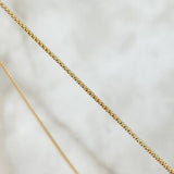 Cadena Barril Ruso 1.8gr / 45cm / 1mm Oro Amarillo +3 18K