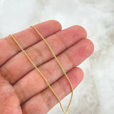 Cadena Barril Ruso 1.8gr / 45cm / 1mm Oro Amarillo +3 18K