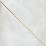 Cadena Veneciana 0.85gr / 40cm / 0.5mm + Dije Cruz 0.25gr / 1.6cm Lisa 1.1gr / Oro Amarillo 18K (Oferta)