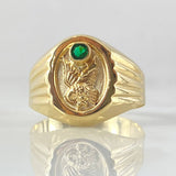 Anillo Sello Aguila 2.6gr / T9 3/4 / Oro 18K ©