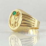 Anillo Sello Aguila 2.6gr / T9 3/4 / Oro 18K ©