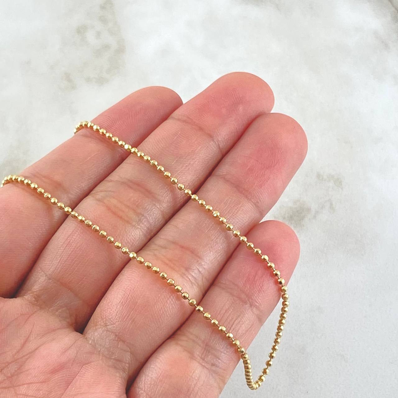 Cadena Militar 5.45gr / 60cm / +3 Oro 18K ©