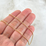 Cadena Militar 5.45gr / 60cm / +3 Oro 18K ©