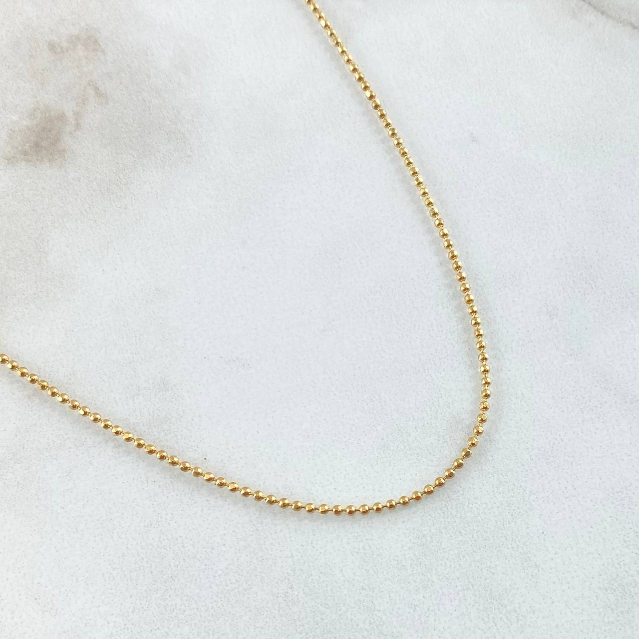 Cadena Militar 3.15gr / 50cm / +3 Oro 18K ©