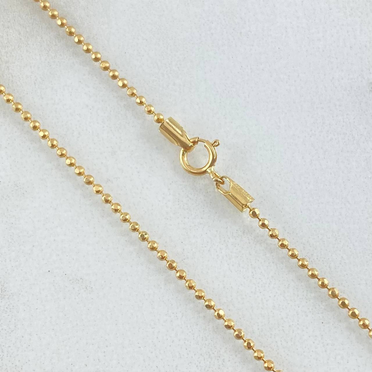 Cadena Militar 3.15gr / 50cm / +3 Oro 18K ©