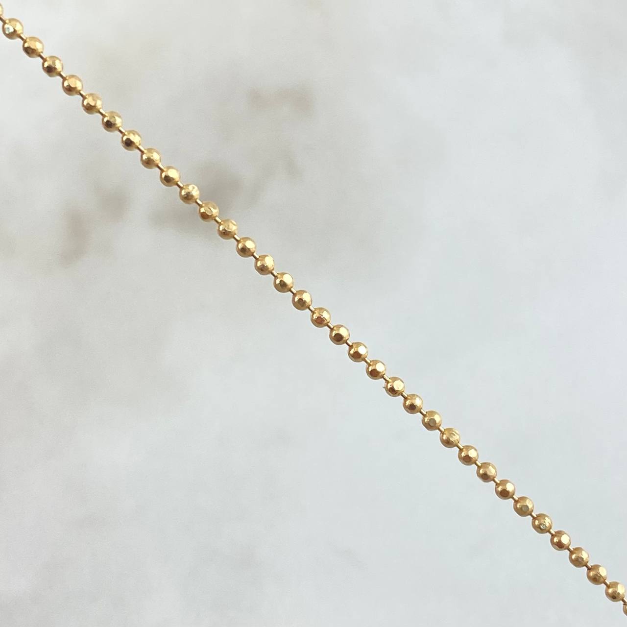 Cadena Militar 3.15gr / 50cm / +3 Oro 18K ©