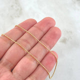 Cadena Militar 4.55gr / 50cm / Oro Amarillo +3 18K