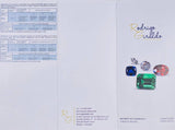 Topos Circulo Tupido Esmeraldas 6.51qts Diamantes 1.28qts 4.8g / 12.55mm Oro Amarillo 18K