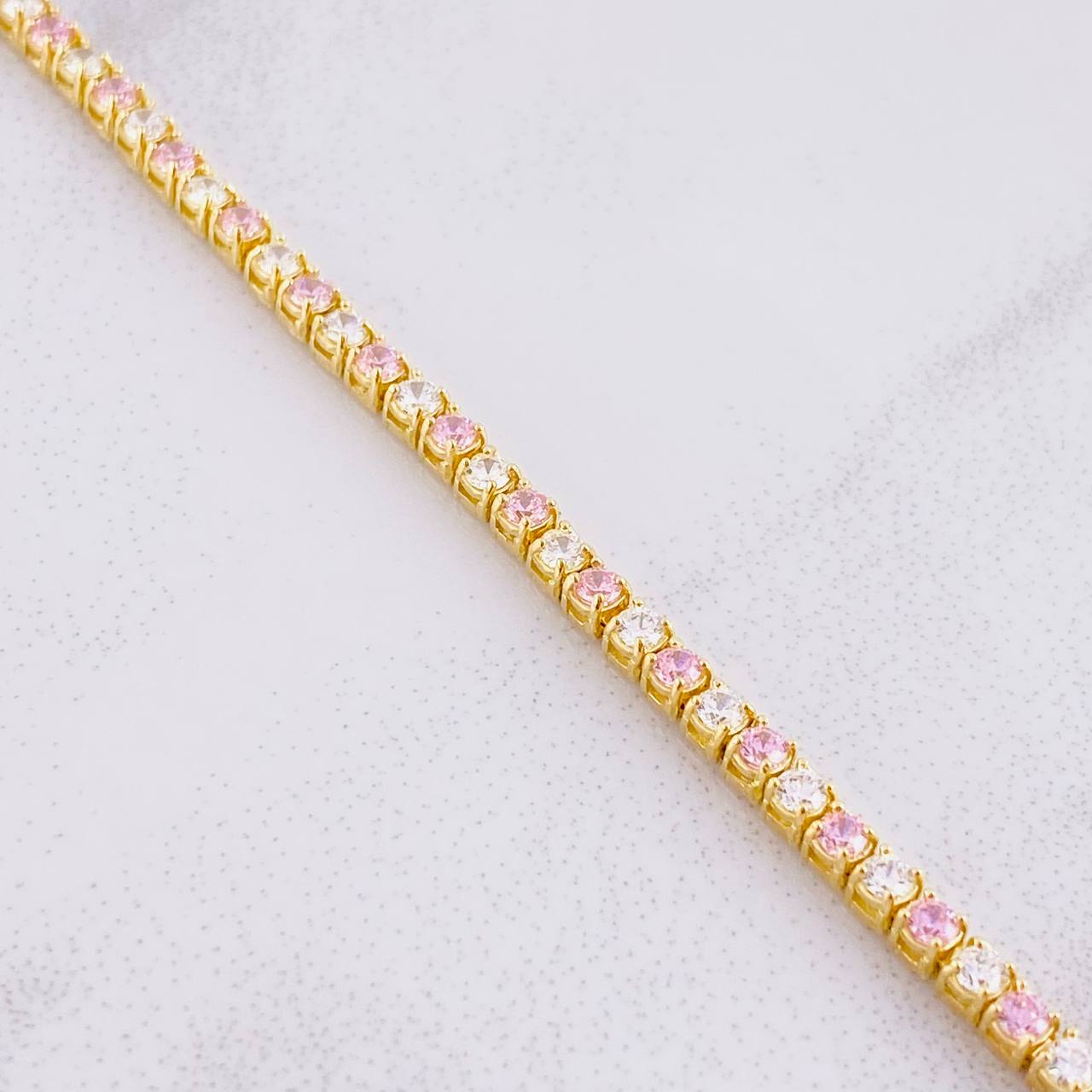 Pulso Tenis 8.15g / 17.2cm / 2.7mm Oro Amarillo 18K