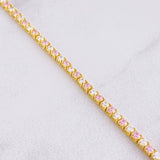Pulso Tenis 8.15g / 17.2cm / 2.7mm Oro Amarillo 18K