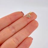 Piercing Flor Cinco Petalos 0.6g / 1.2cm Oro Amarillo 18K