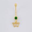 Piercing Mariposa Silueta Colgante 0.6g / 2.5cm Oro Amarillo 18K