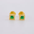 Topos Halo Cuadrado 0.7g / 4.9mm Oro Amarillo 18K