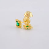Topos Halo Cuadrado 0.7g / 4.9mm Oro Amarillo 18K