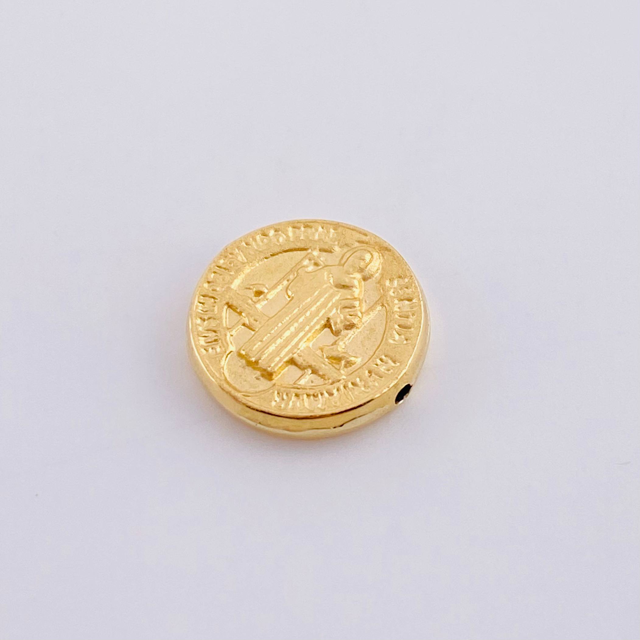 Herraje San Benito 0.8g / 1.2cm Oro Amarillo 18K