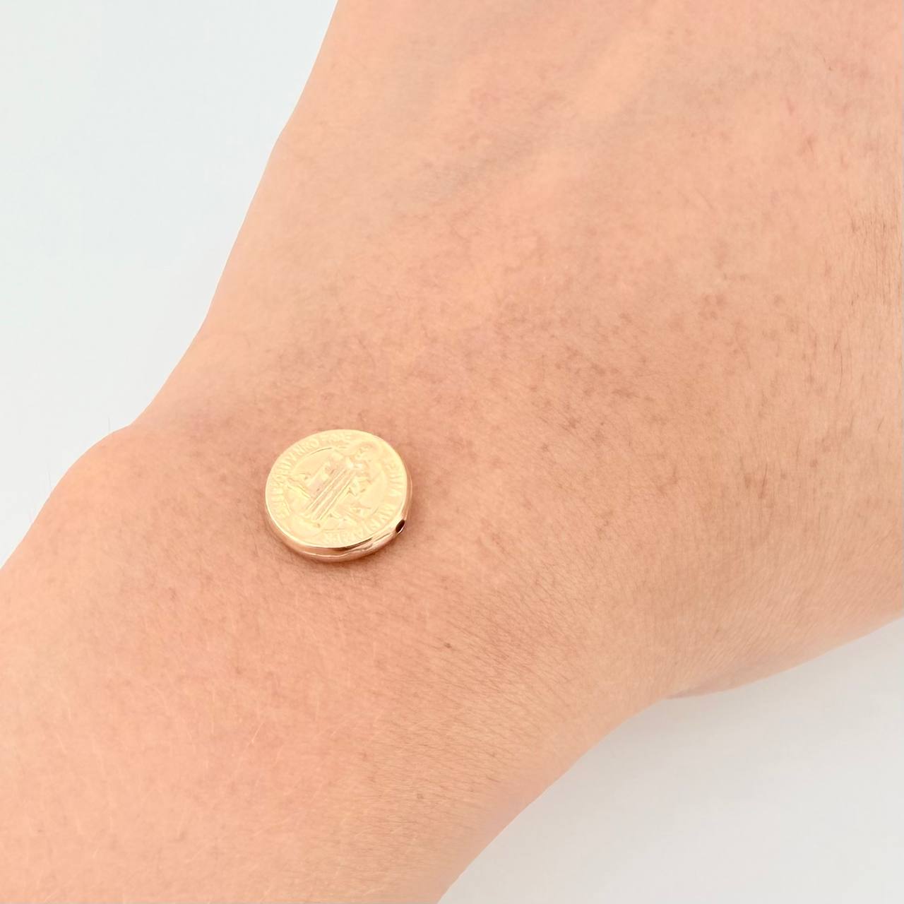 Herraje San Benito 0.85g / 1.2cm Oro Amarillo 18K