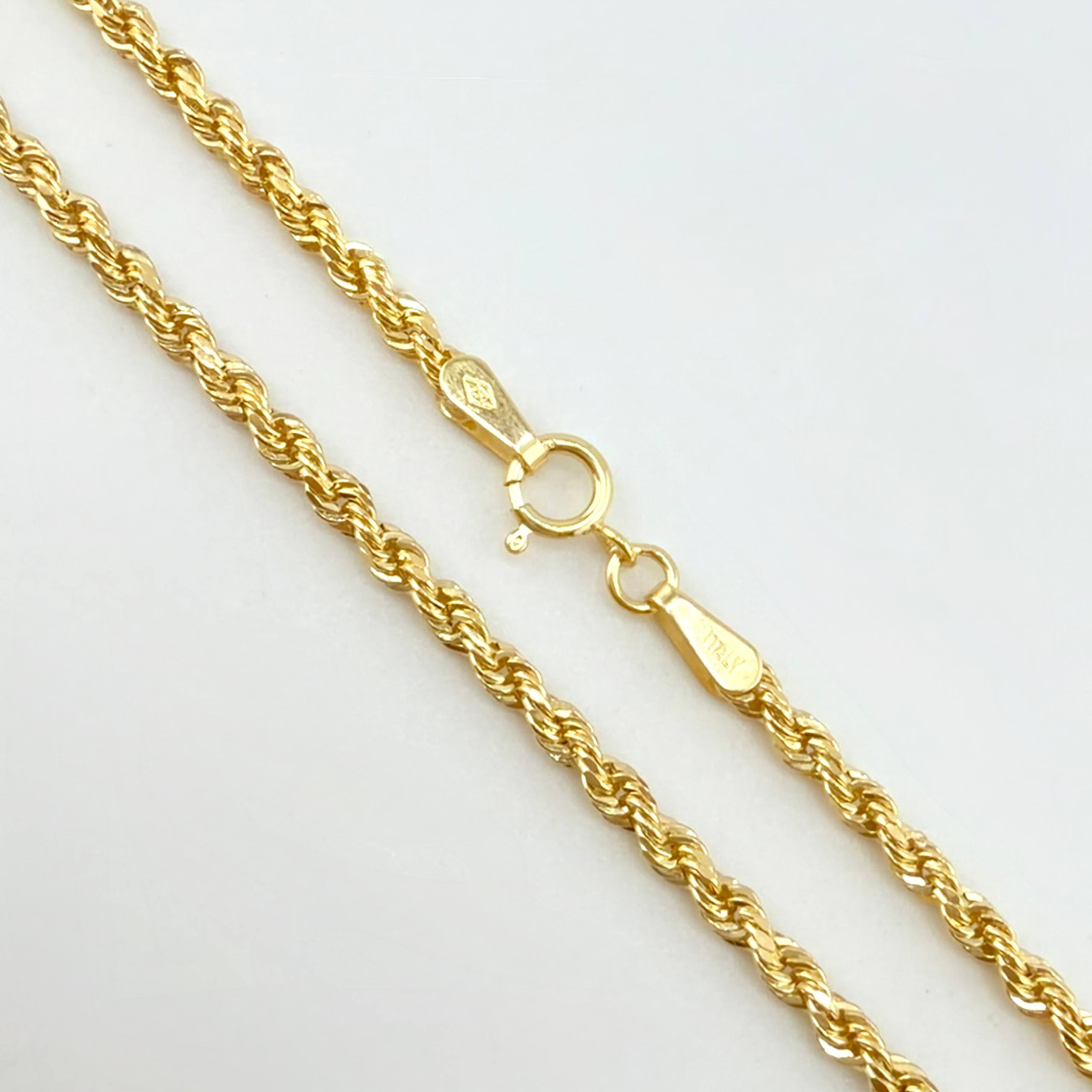 Cadena Lazo 3.8gr / 60cm / 2.2mm Oro Amarillo +3 18K *