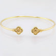 Pulso Aro Trebol Diamatando 3.75gr / 18cm / 1.8mm Oro Amarillo 18K *
