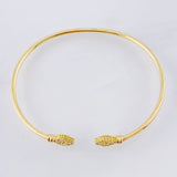 Pulso Aro Trebol Diamantado 3.7gr / 17cm / Oro Amarillo 18K ©