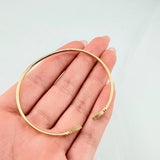 Pulso Aro Trebol Diamatando 3.75gr / 18cm / 1.8mm Oro Amarillo 18K *