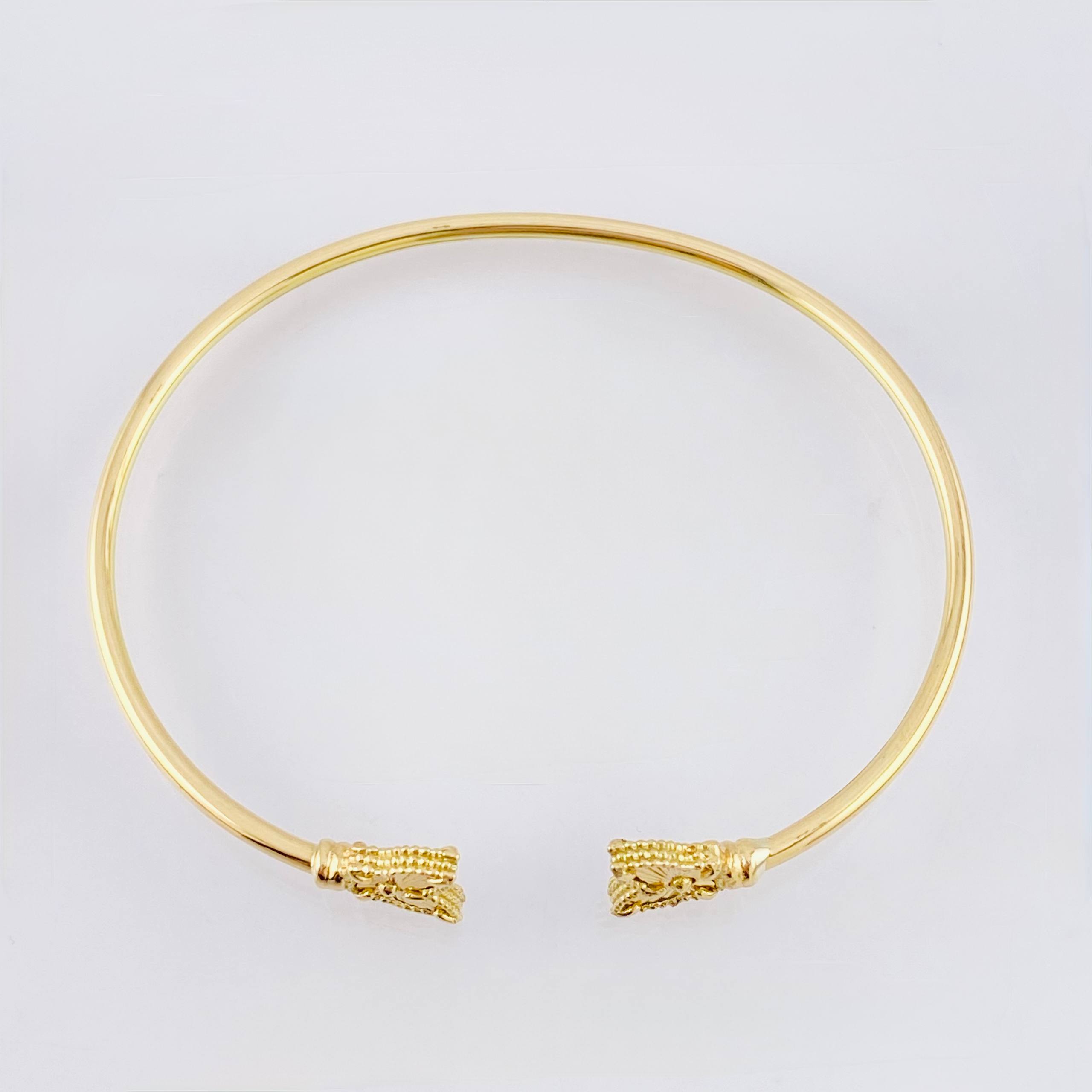 Pulso Aro Mariposa 3.7 g / 17.5 cm / 1.8 mm Oro Amarillo 18K