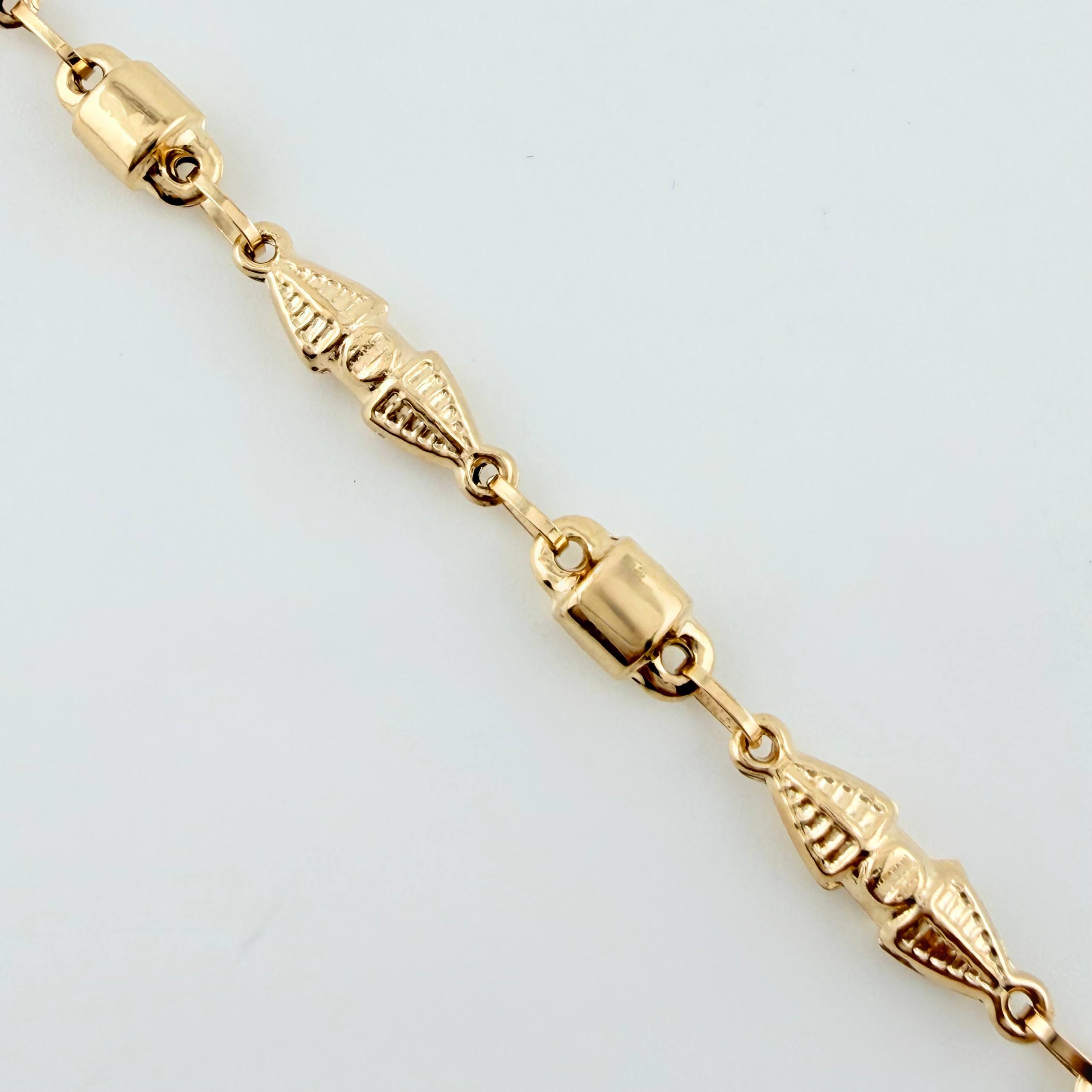 Pulso Rustico Boya Dubai 3.85gr / 18cm / 4.4mm Oro Amarillo 18K