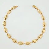 Pulso Rustico Canotillo 3.65gr / 18.5cm / 4.7mm Oro Amarillo 18K ©