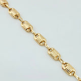 Pulso Rustico Canotillo 3.65gr / 18.5cm / 4.7mm Oro Amarillo 18K ©