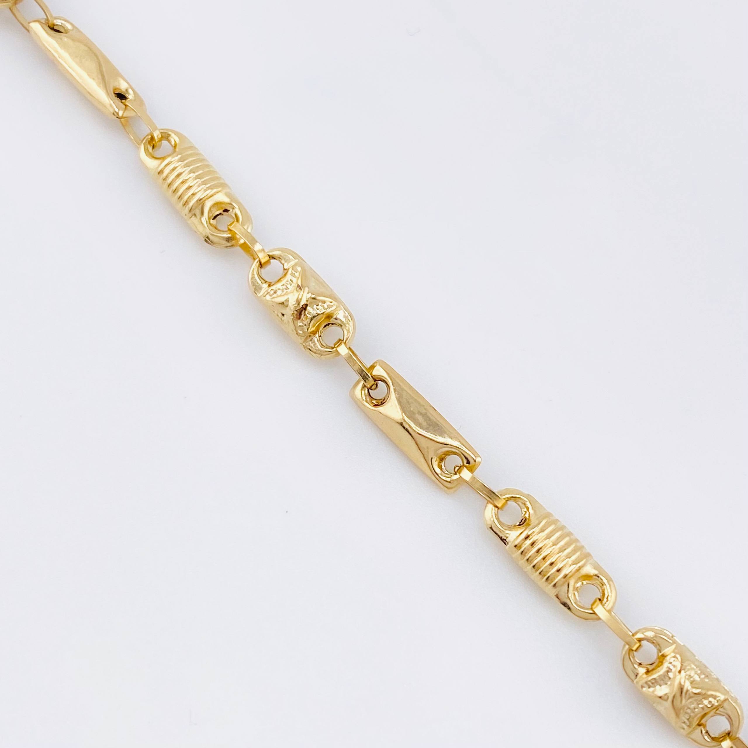 Pulso Rustico Español Cruzado 3.75gr / 17cm / 4.5mm Oro Amarillo 18K ©