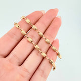 Pulso Rustico Ojivas Curvas 3.1gr / 18.5cm / 4mm Oro Amarillo 18K ©
