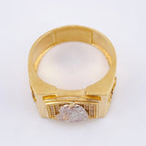 Anillo Rostro Cristo 8.1gr / T10 / Oro Amarillo 18K *