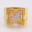 Anillo Caballo 7gr / T10 1/2 / Oro Amarillo 18K *