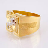 Anillo Caballo 7gr / T10 1/2 / Oro Amarillo 18K *