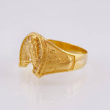 Anillo Herradura Caballo 6.3gr / T10 1/2 / Oro Amarillo 18K