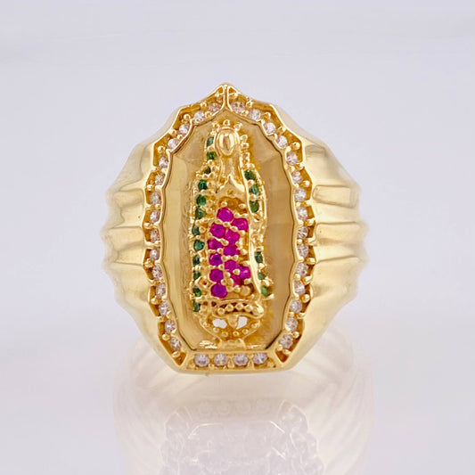 Anillo Virgen Guadalupe 9.3gr / T10 1/2 / Oro Amarillo 18K