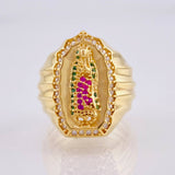 Anillo Virgen De Guadalupe 7.8gr / T5 1/2 / Oro Amarillo 18K