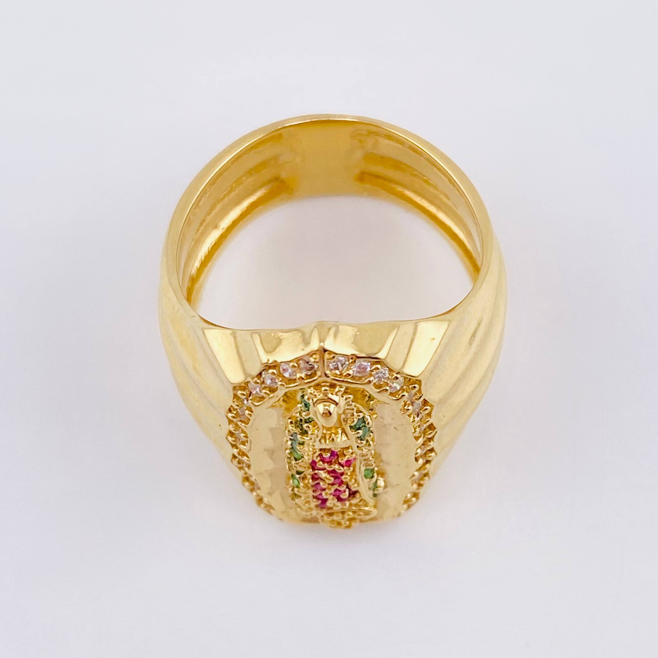 Anillo Virgen De Guadalupe 7.8gr / T5 1/2 / Oro Amarillo 18K