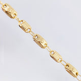 Pulso Rustico Corona Canotillo 3.85gr / 18.5cm / 4.5mm Oro Amarillo 18K *