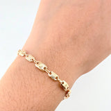 Pulso Rustico Corona Canotillo 3.85gr / 18.5cm / 4.5mm Oro Amarillo 18K *