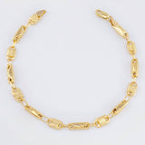 Pulso Rustico Adije Canotillo 4.3gr / 21.5cm / 4.7mm Oro Amarillo 18K