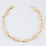 Pulso Rustico Dubai 3.65gr / 18cm / 4.5mm Oro Amarillo 18K ©