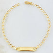 Pulso Bebé Espiga Placa Rectangular 1.35gr / 16cm / Oro Amarillo 18K *