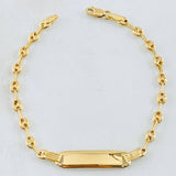 Pulso Bebé GC Placa Rectangular 2.3gr / 15cm / Oro Amarillo 18K *