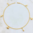 Tobillera Aro Seguido Dijes 3.8gr / 26cm / Oro Amarillo 18K *
